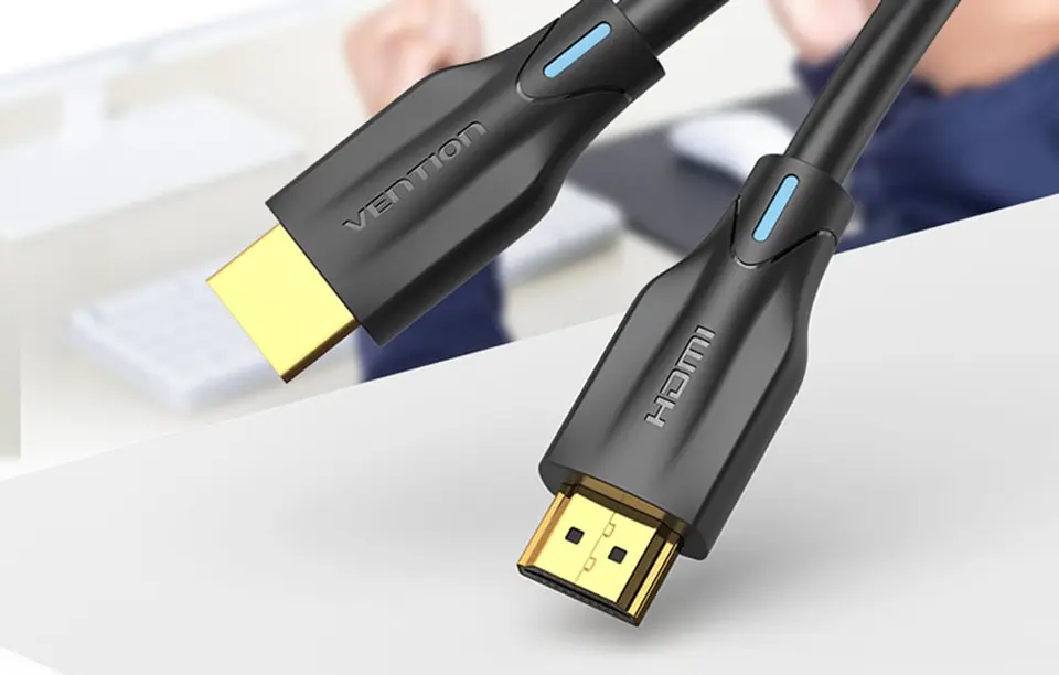 Kabel HDMI 2.1 Vention AANBF, 1m, 8K 60Hz/ 4K 120Hz (czarny)