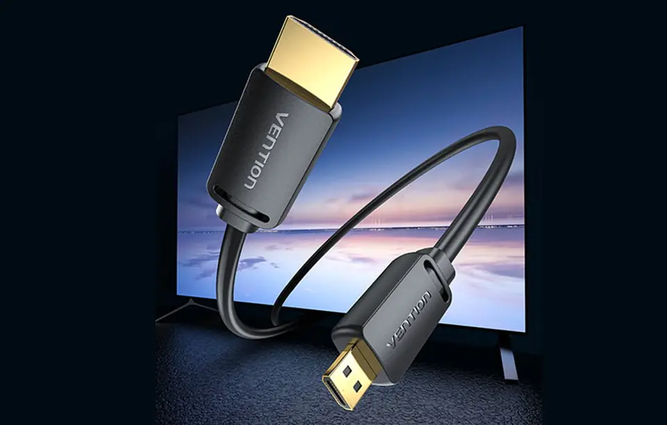 Kabel HDMI-D męski do HDMI-A męski Vention AGIBG 1,5m, 4K 60Hz (czarny)