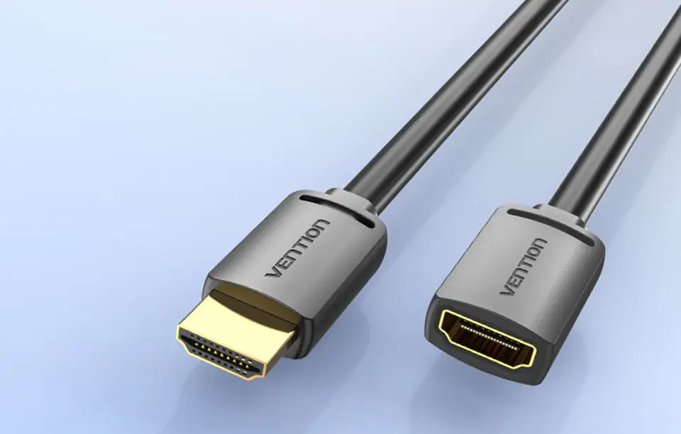 Kabel przedłużający HDMI 2.0 męski do HDMI 2.0 żeński Vention AHCBJ 5m, 4K 60Hz, (czarny)