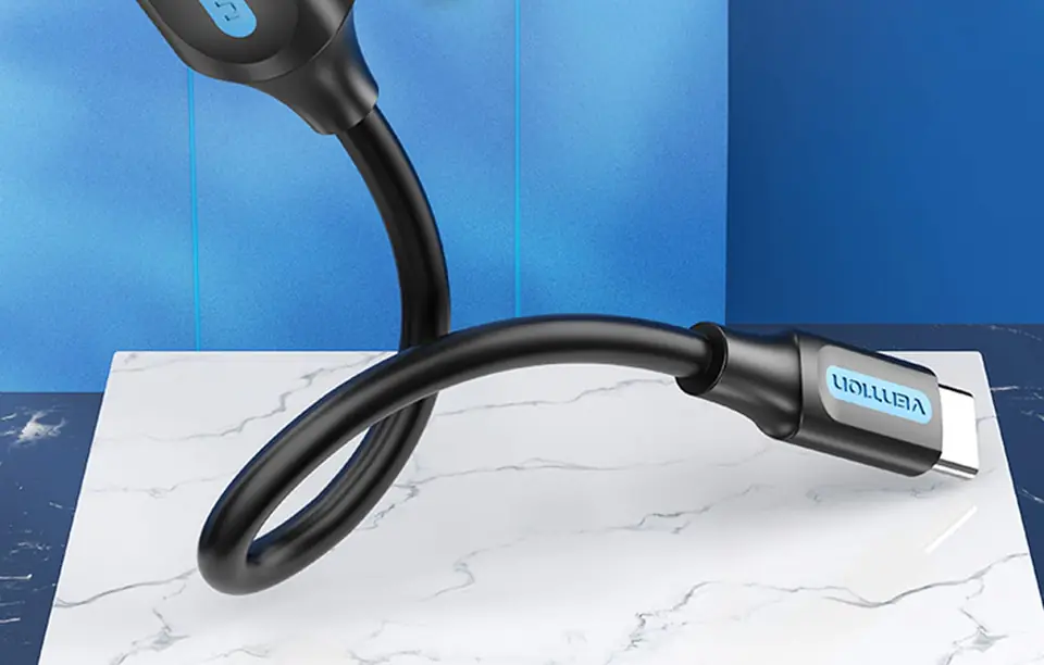 Kabel USB-C 3.1 męski do USB żeński OTG Vention CCVBB 0,15 m, 2A, czarny