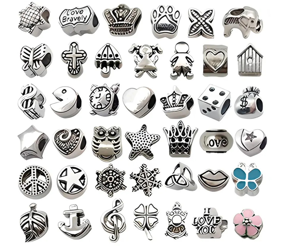 Zestaw Do Tworzenia Robienia Biżuterii, Bransoletek, Charmsy, Zawieszki, Koraliki MIX