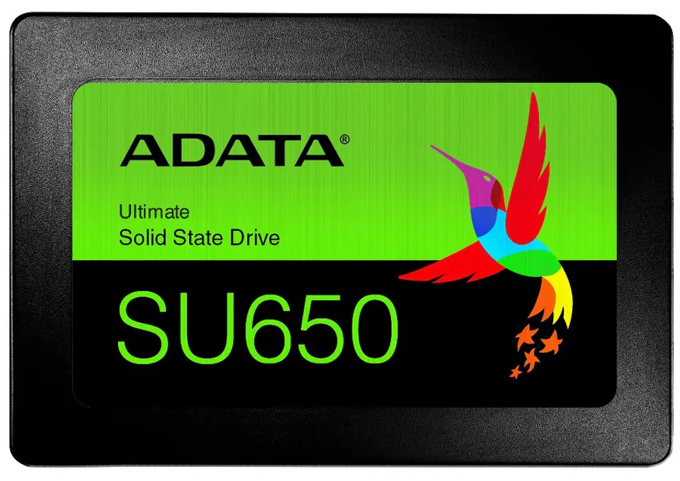 ADATA Ultimate SU650 3D NAND SSD 480 GB, obudowa SSD 2,5", interfejs SSD SATA, prędkość zapisu 450 MB/s, prędkość odczytu 520 MB