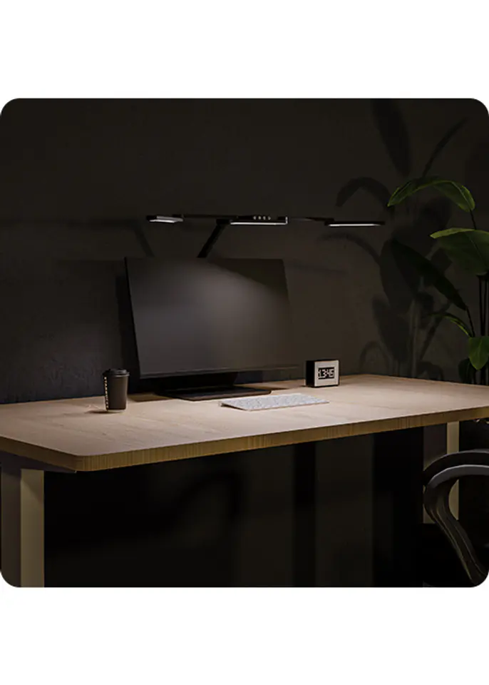 Biurkowa Lampa LED Spacetronik Glow D2, oświetlenie biurkowe, lampa kreślarska, ergonomiczne oświetlenie