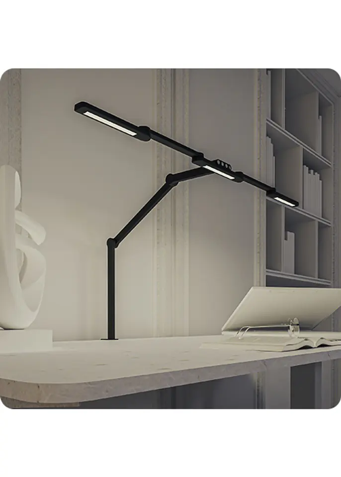 Specyfikacja Biurkowej Lampy LED Spacetronik Glow D2, techniczne detale, mocowanie lampy