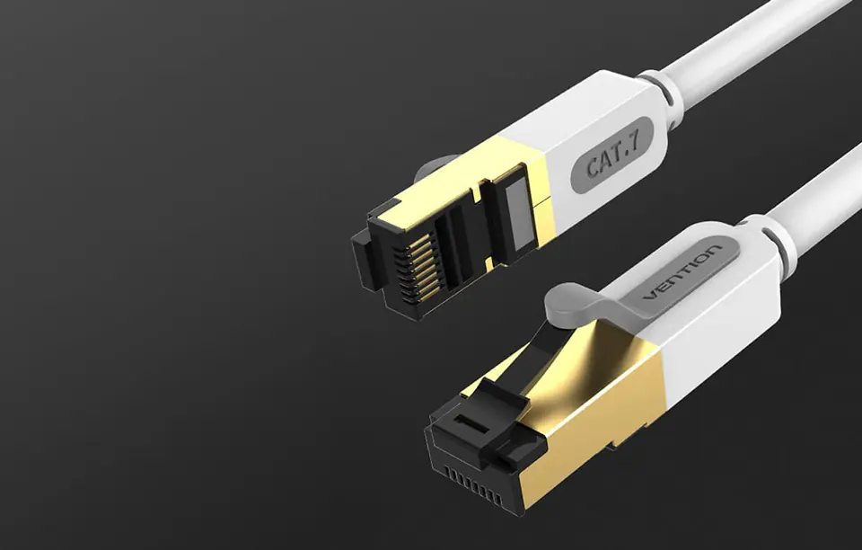 Kabel sieciowy CAT7 SFTP Vention ICDHL RJ45 Ethernet 10Gbps 10m Szary