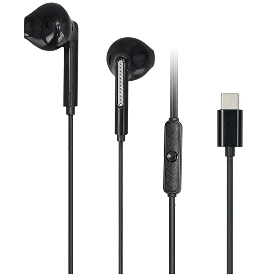 AWEI słuchawki stereo PC-7T USB-C 1.2m czarny/black