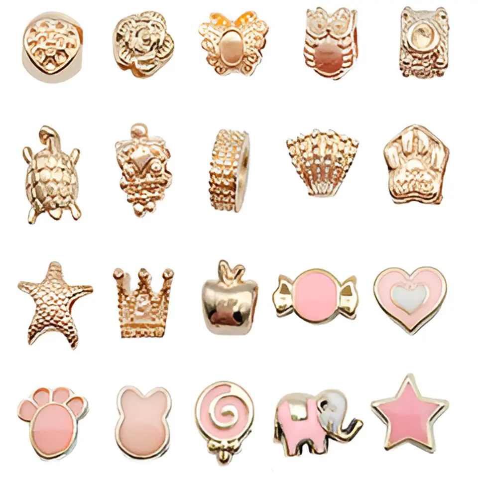 Zestaw Do Tworzenia Robienia Biżuterii, Bransoletek, Charmsy, Zawieszki, Koraliki ODCIENIE RÓŻU