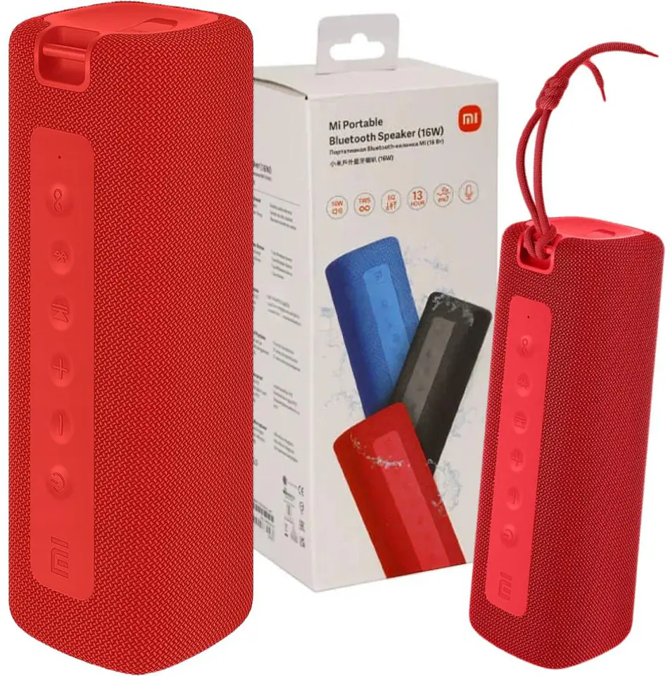 Xiaomi Bluetooth Speaker Waterproof, Bluetooth, Portable, Wireless connection, Red
