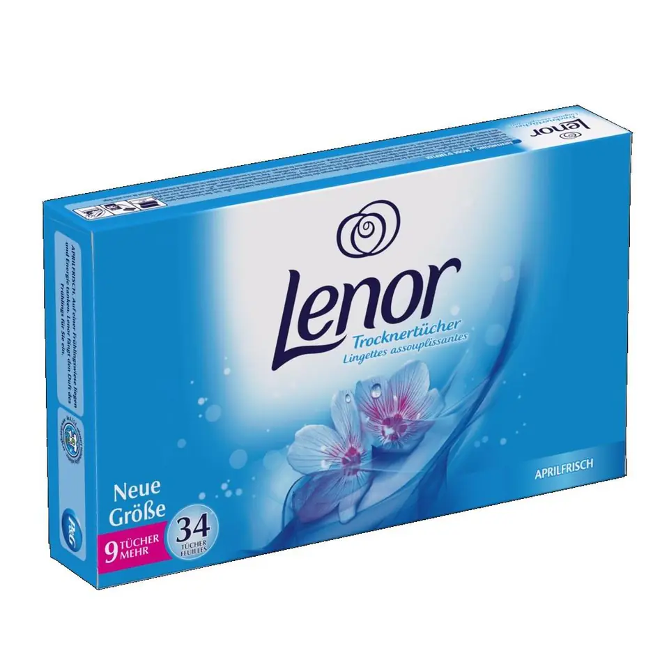 Lenor Aprilfrisch Scented wipes for Dryers 34 pcs. Wasserman.eu