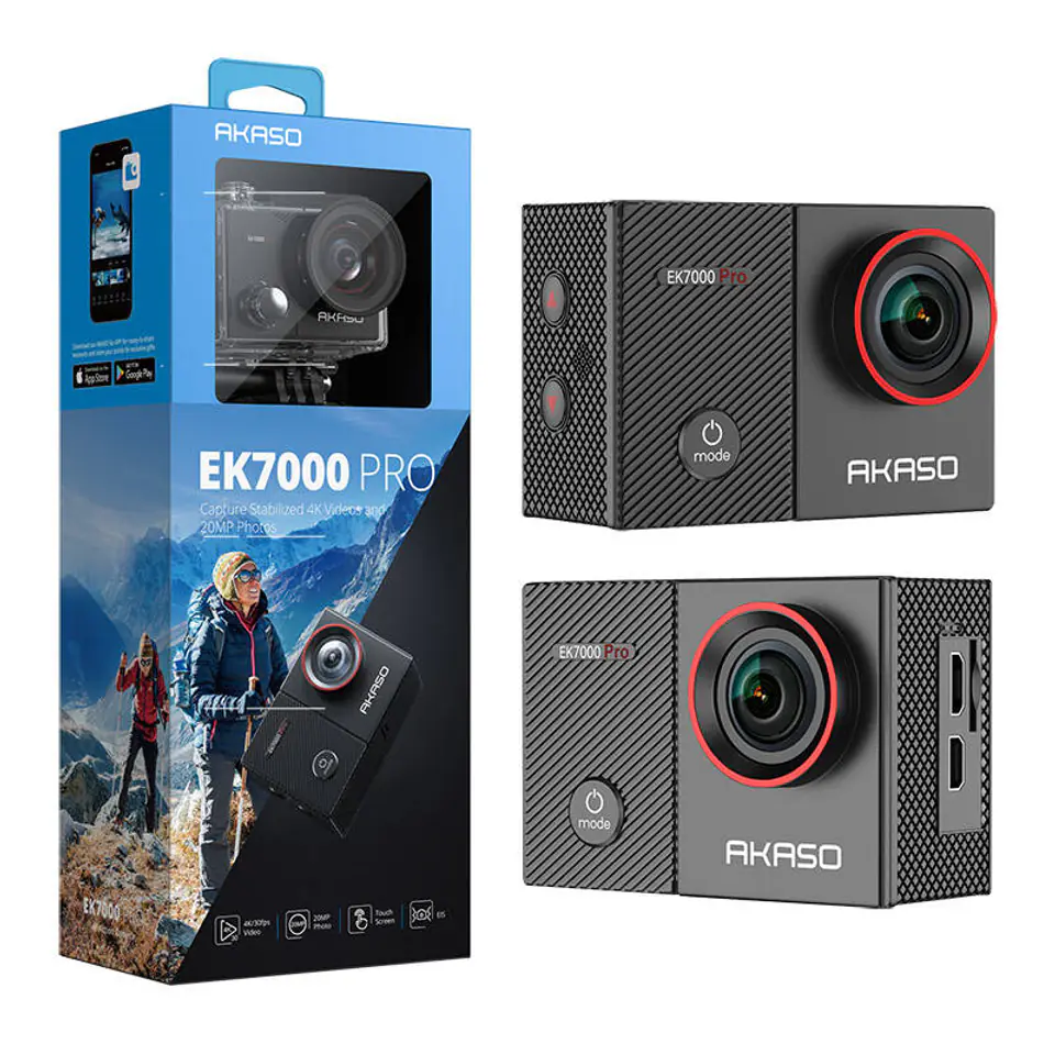AKASO EK7000 Pro 4K Action Camera Touch Screen 20MP Underwater