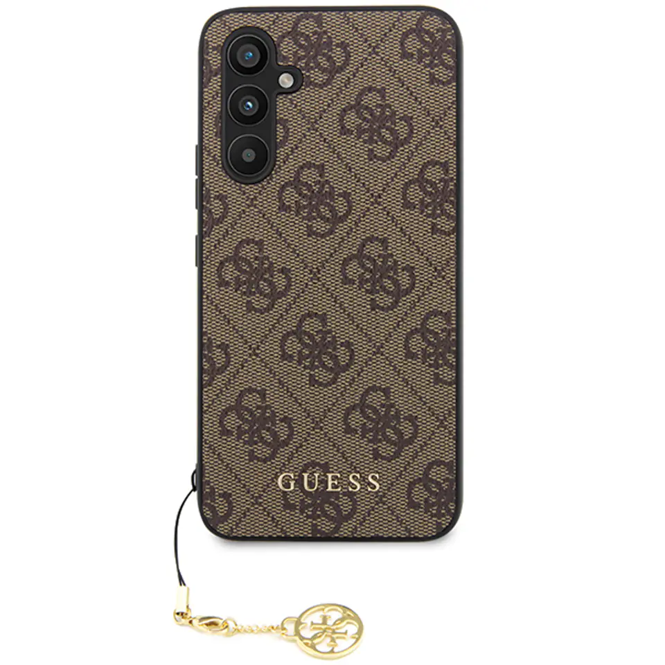 Guess GUHCS24MGF4GBR S24+ S926 brązowy/brown hardcase 4G Charms Collection