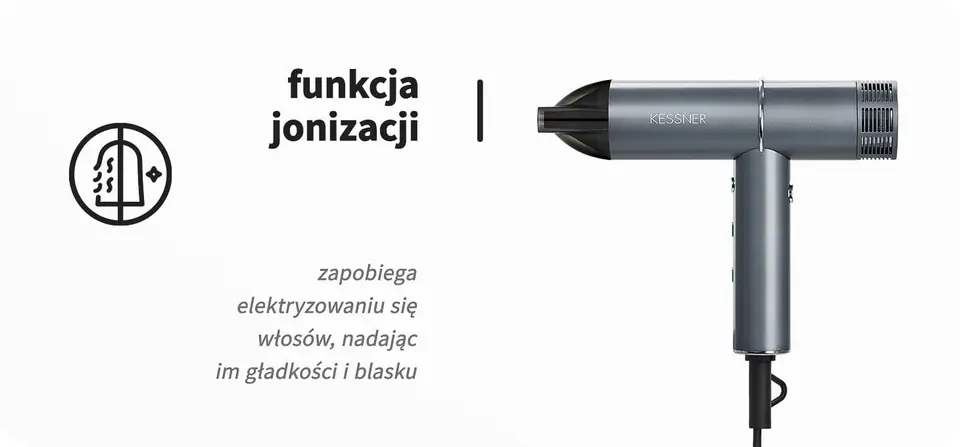 Kessner profesjonalna suszarka JET 1600 IONIC