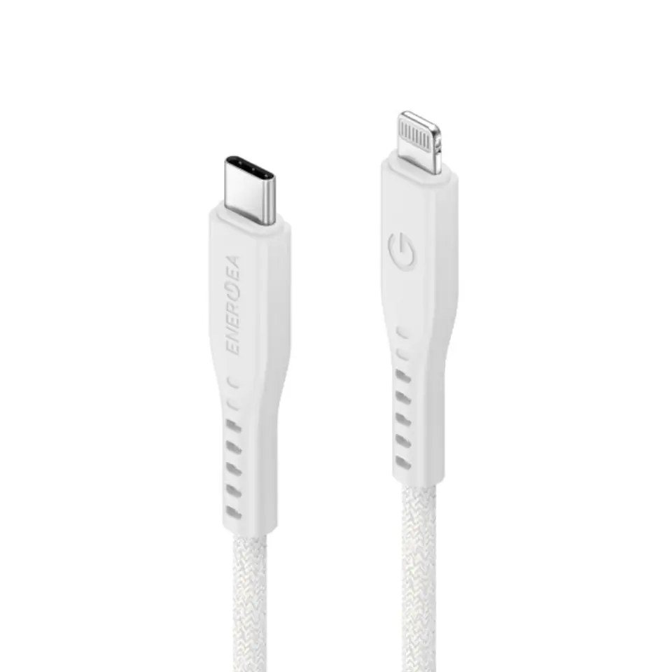 ENERGEA kabel Flow USB-C - LightningC94 MFI 1.5m biały/white 60W 3A PD Fast Charge