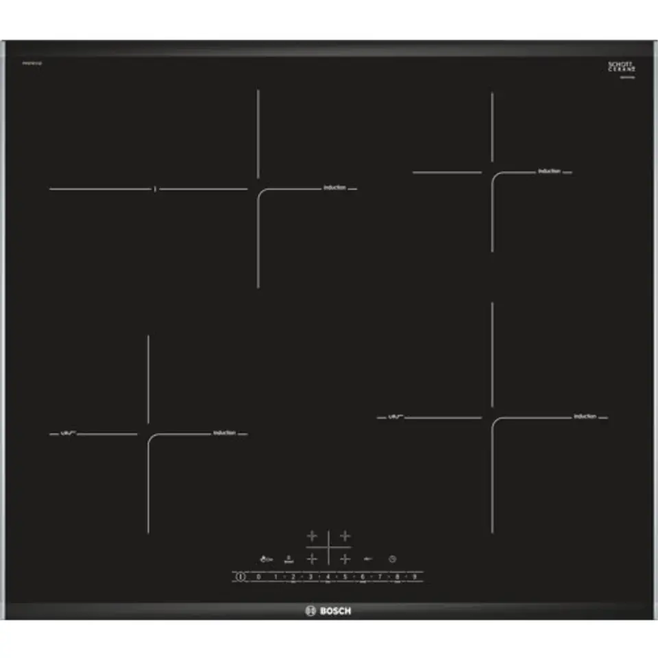Bosch Serie 6 PIF675FC1E hob Black, Stainless steel Builtin Zone