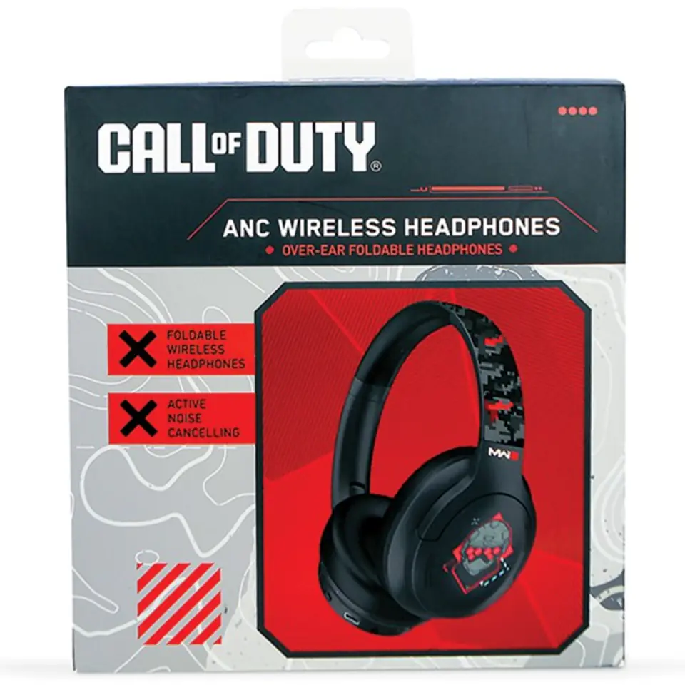 OTL Call of Duty: MW3 ANC słuchawki bezprzewodowe gamingowe / Gaming wireless headphones Black pixel camo