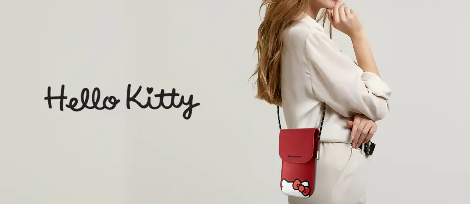 Hello Kitty Torebka HKOWBPSCKER czerwony/red Leather Hiding Kitty Cord