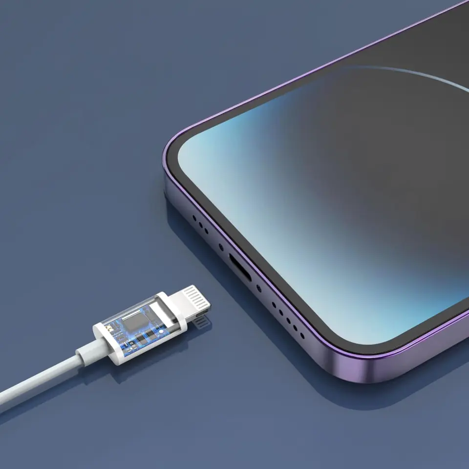 Słuchawki douszne przewodowe Lightning do iPhone 14/13/12/11/PRO/MAX/XS/XR/X/SE z mikrofonem EarPhones Białe