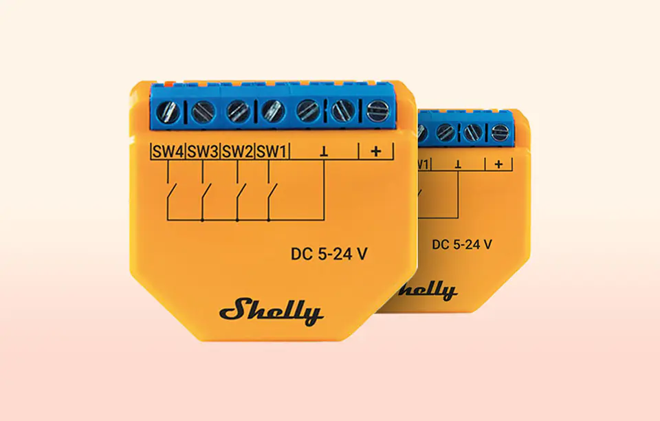 Kontroler/aktywator scen Shelly PLUS i4 DC WIFI, napięcie 5-24V DC