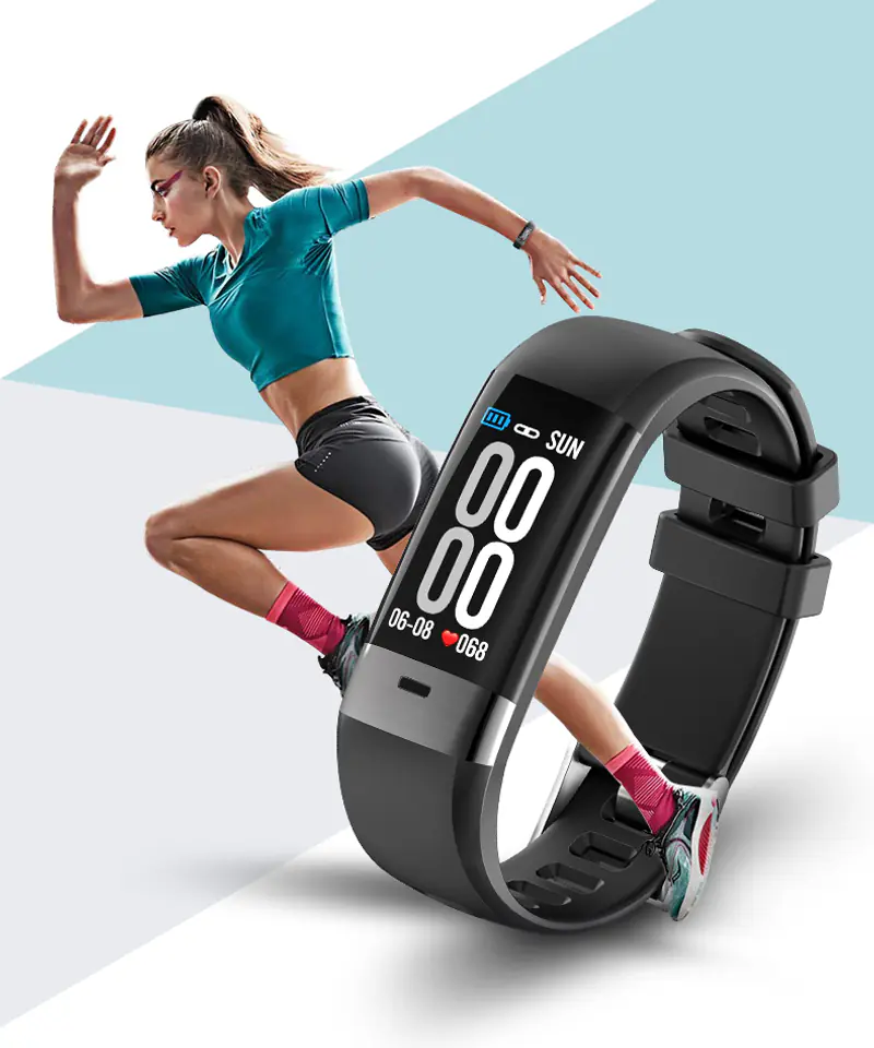 Fitness band with clearance ecg