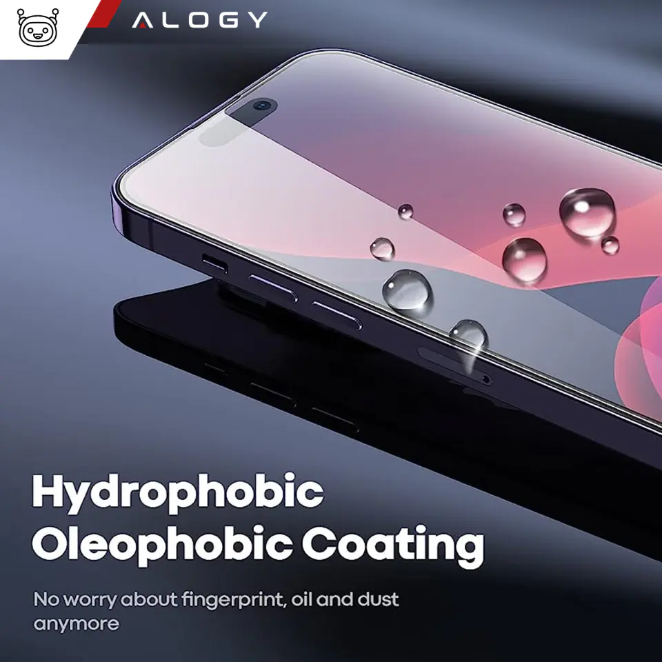 Etui do iPhone 15 Pro Obudowa Case +2x szkło na ekran i 2x obiektyw pancerne Alogy 360 Hybrid Set 5w1 czarno-przezroczyste