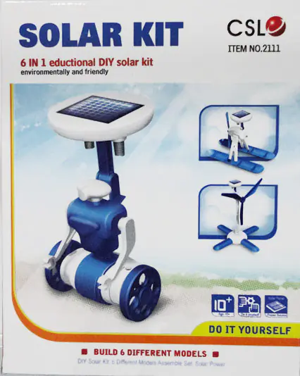 Solar robots 6in1 - Solar Kit - windmill, helicopter, car, robot