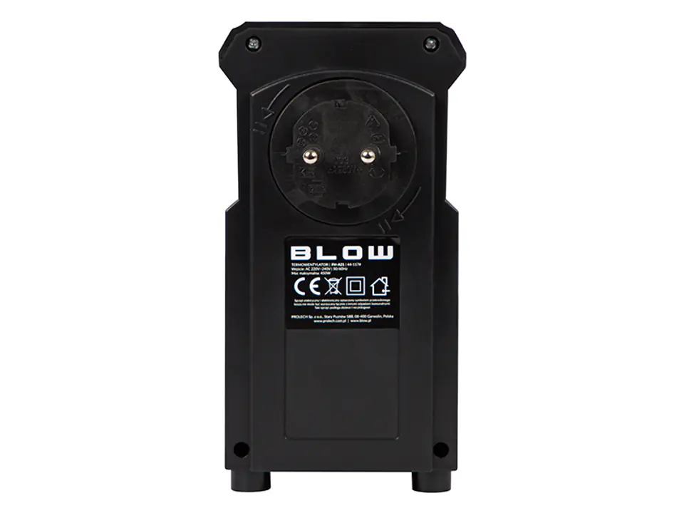 Termowentylator wtyczkowy Blow FH-A21 czarny z LCD