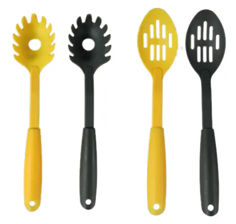 Kitchen utensils - whisk, slotted spoon, pasta, kneading