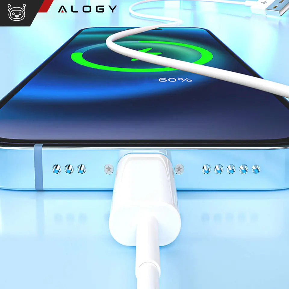 Kabel 100cm Alogy USB do Lightning przewód do ładowania apple iPhone biały