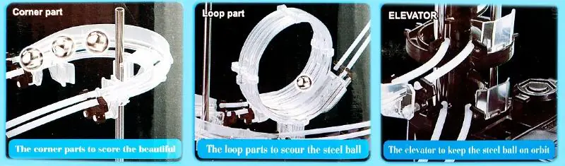 SpaceRail Track For Balls - Level 7 (32 meters) Ball Rollercoaster