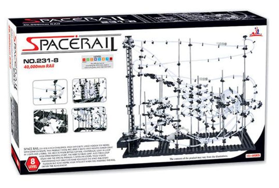 SpaceRail Ball Track - Level 8 (40 meters) Ball Rollercoaster