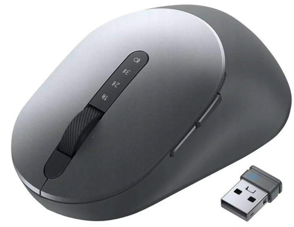 Mysz optyczna Dell Multi-Device MS5320W, bezprzewodowa, Titan Grey