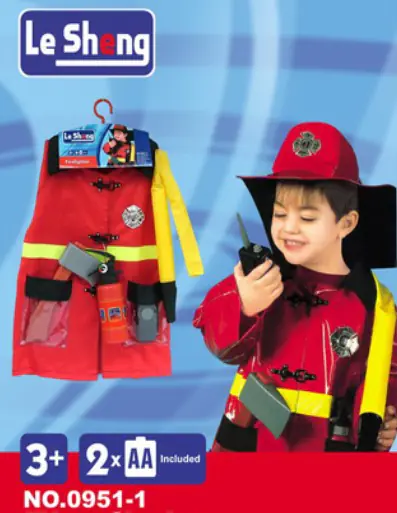 Firefighter's Suit With Accessories Little Firefighter Outfit