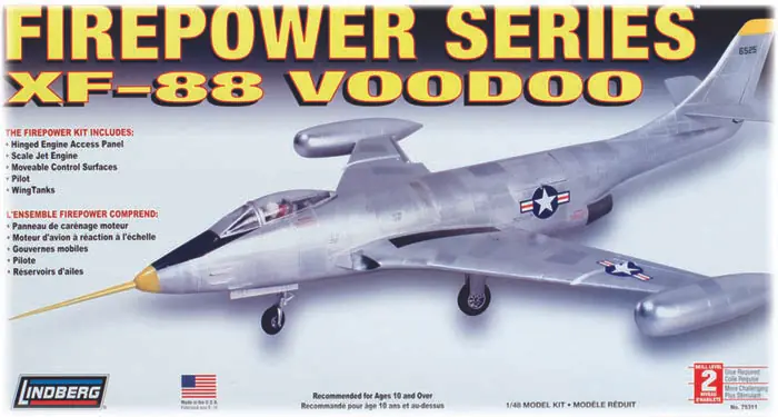 Model Plastikowy Do Sklejania Lindberg (USA) Odrzutowiec XF-88 Voodoo