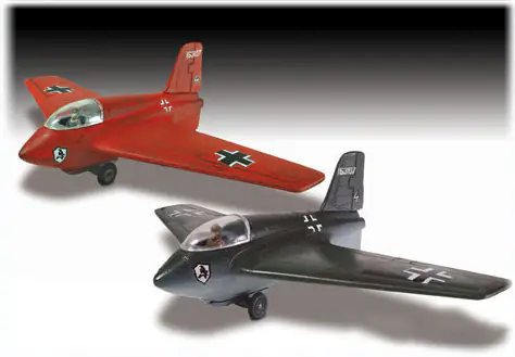 Plastic model for gluing Lindberg (USA) Messerschmitt ME-163 comet jet