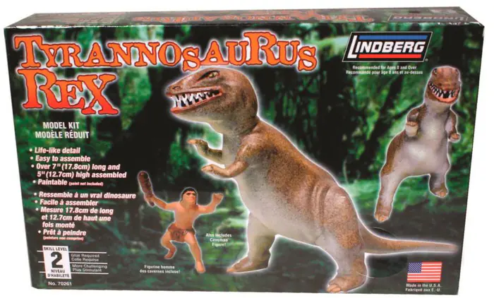 Plastic Model For Gluing Lindberg (USA) Dinosaur Tyrannosaurus Rex (Small)