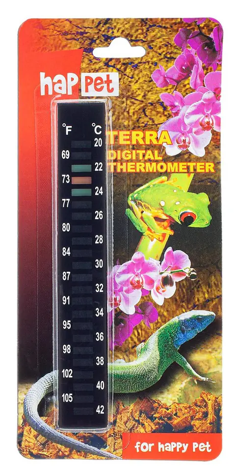 Termometr do terrarium Happet samoprzylepny