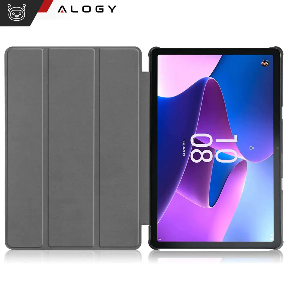 Etui na tablet Lenovo Tab M10 3gen 3 GEN 10.1 2022 TB328FU TB328XU obudowa Case Alogy Book Cover Czarne