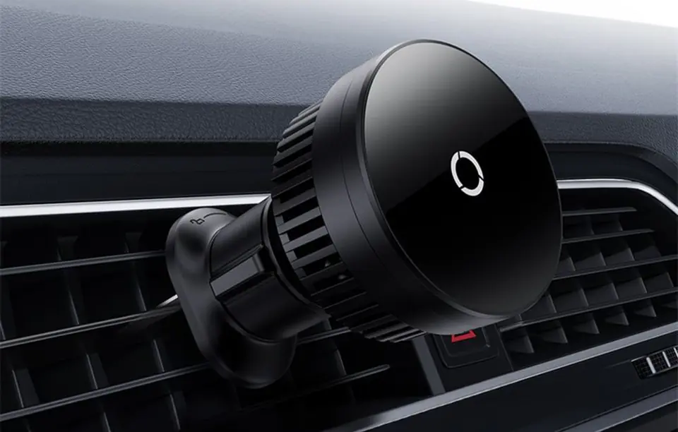 Uchwyt samochodowy BASEUS MagPro Qi 15W (czarny)