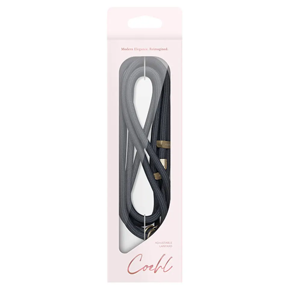 UNIQ Coehl Laurel uniwersalna smycz dotelefonu czarny/black