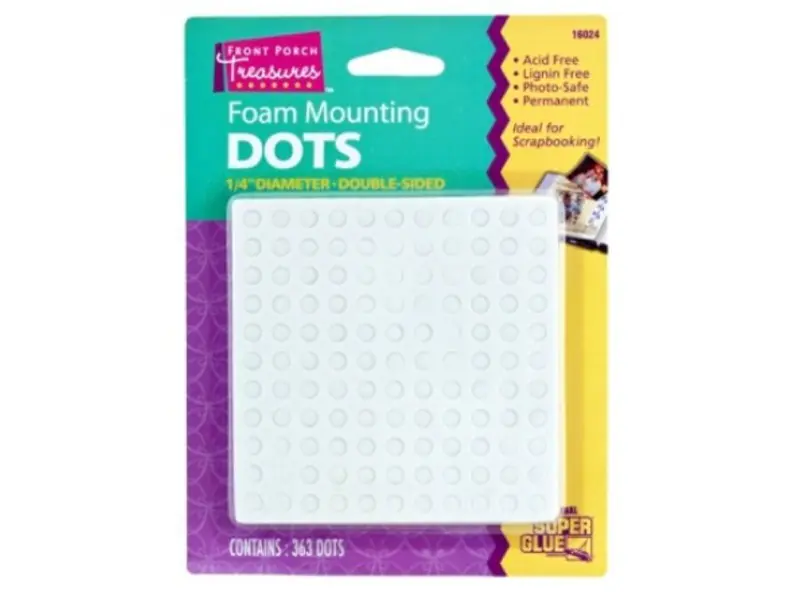 Double-sided Foam Mounting Dots - Round 6mm - ZAP