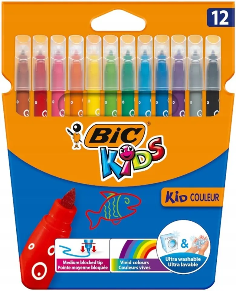 Flamastry 12 kolorów CONTE KIDS COLOR 9202936 BIC