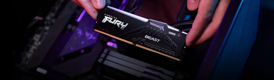 KINGSTON DDR5 64GB 6000MT/s CL30 DIMM (Kit of 2) FURY Beast RGB EXPO