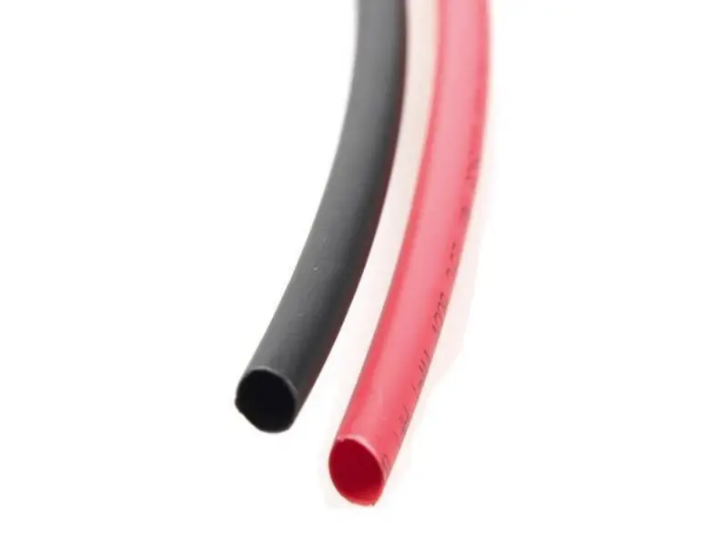 Tube, heat shrink sleeve 4mm / 2mm red + black 2m