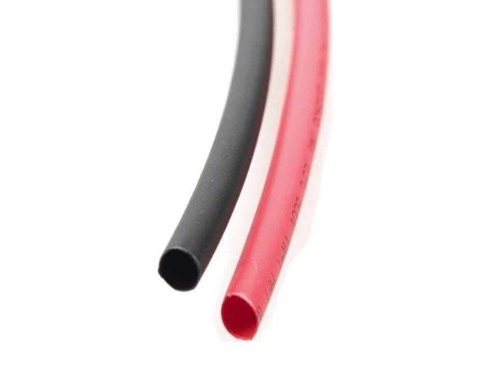 Tube, heat shrink sleeve 8,0/4,0mm red + black 2m
