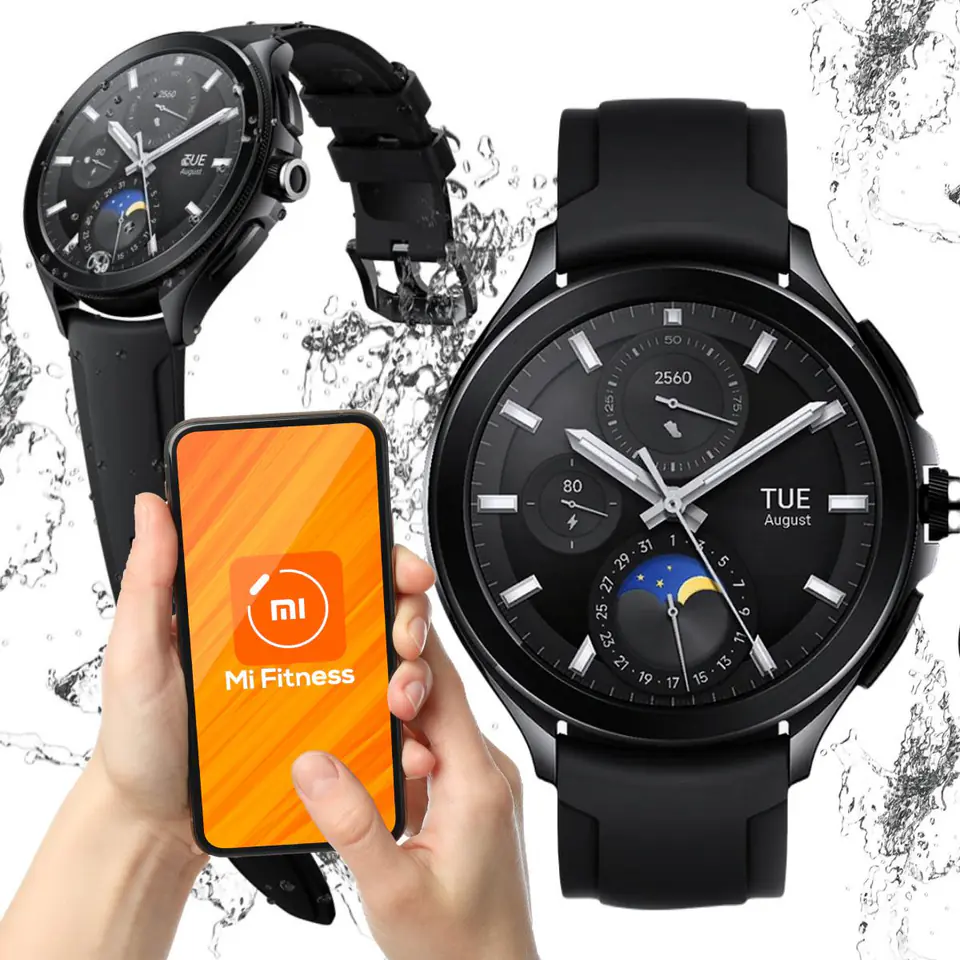 Xiaomi Watch 2 Pro BT Black Case with Black Fluororubber Strap