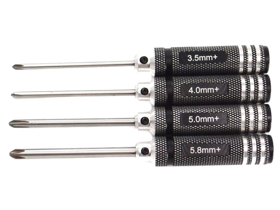 Set of four Phillips screwdrivers