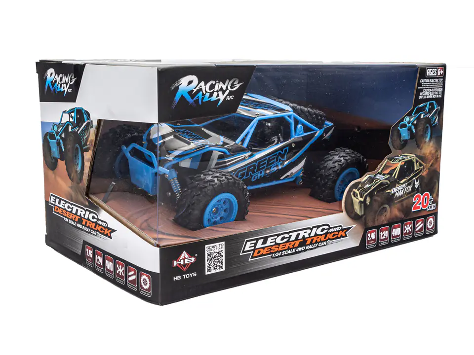 Car Desert Truck 4WD 2.4GHz 1:24 20km/h Blue HB-SM2403