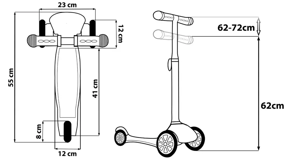 Spiderman 3-wheel scooter