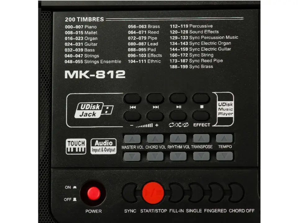 Keyboard Organ 61 Keys Power Supply MK-812