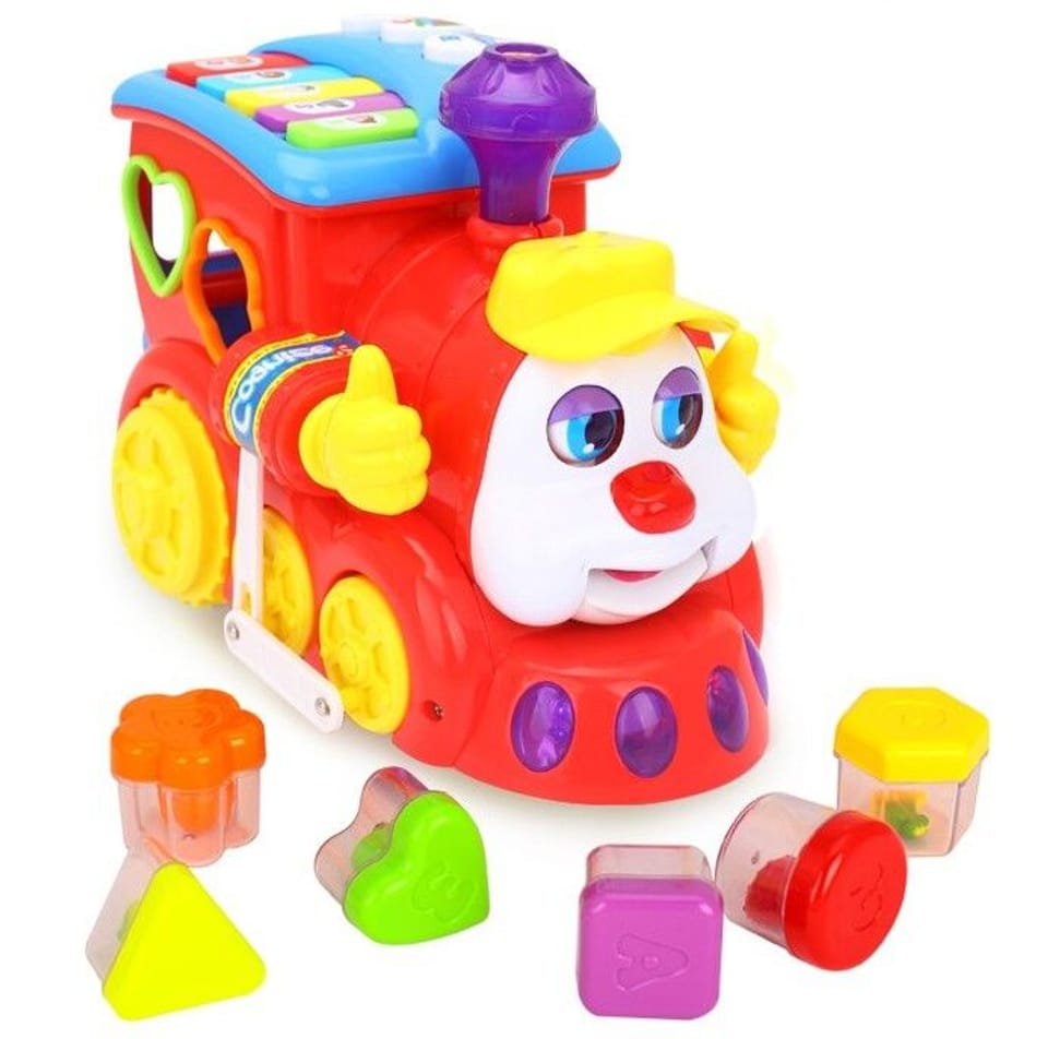 Colorful Locomotive, Ciuchcia Sorter Klocki Sound Hola